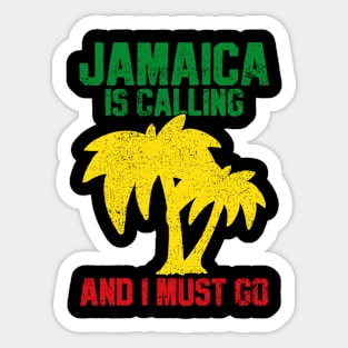 Jamaica Travel Vacation Vintage Sticker